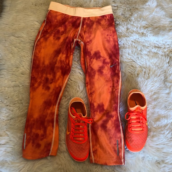 Neon Orange Nike Dri-Fit Pants - Picture 5 of 5